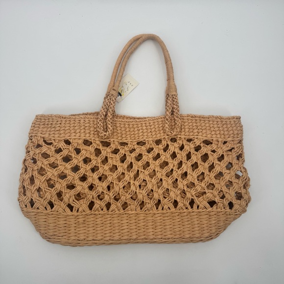 A New Day Target Large Tan Woven Straw Tote Bag - Picture 6 of 10